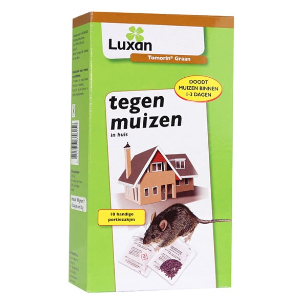 Tomorin Pasta Tegen Muizen 2 Stuks - Werkt binnen 3 dagen - Bevat 2 lokdozen - Sterk gif