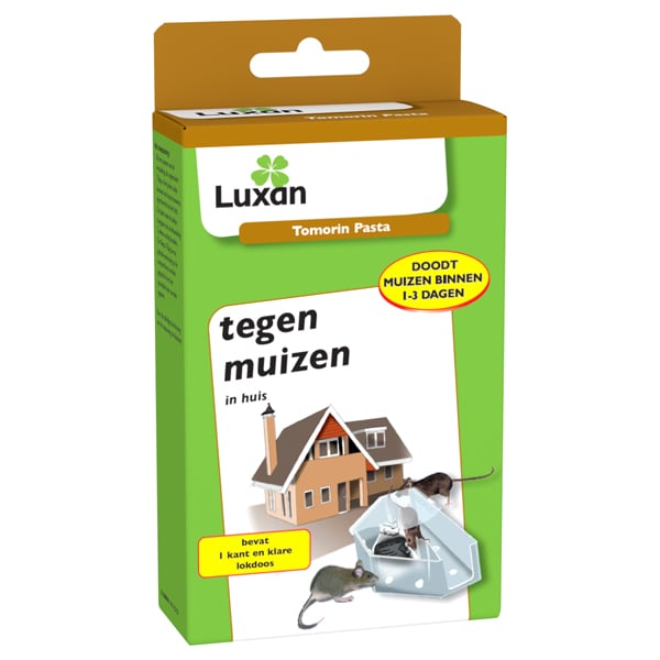 Tomorin Pasta Tegen Muizen - Voor alle ruimtes - Inclusief lokdoos - Snelle bestrijding