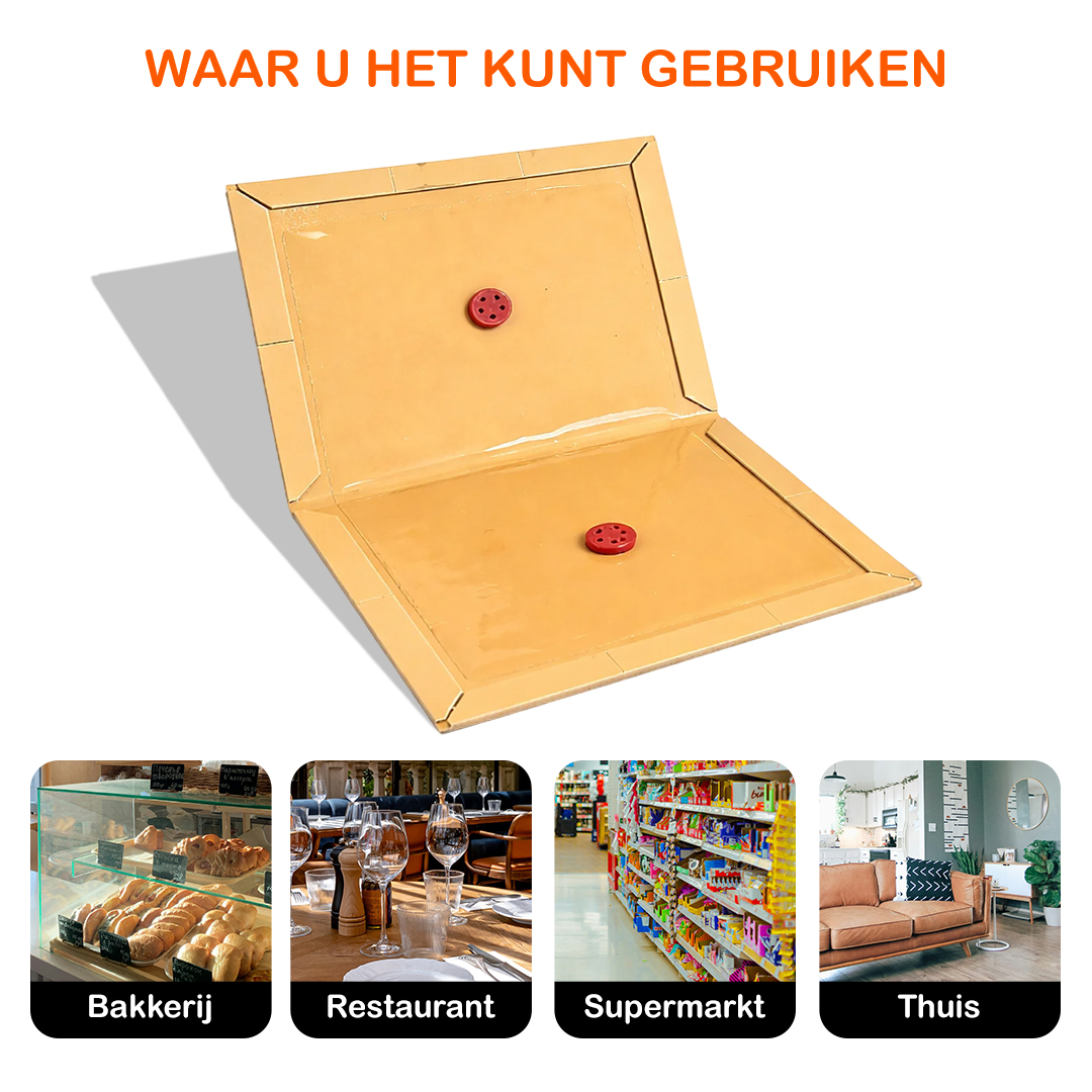 Ronada muizen en ratten lijmplank bruin (10 stuks)