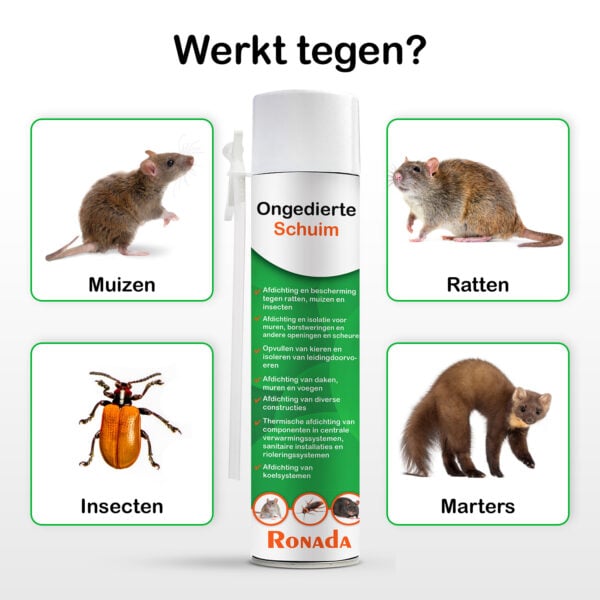 Purschuim tegen muizen en ratten 750 ml - Afbeelding 2
