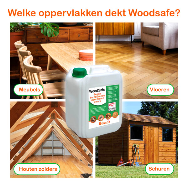 2921 Woodsafe tegen houtborende insecten en zwam 5 liter