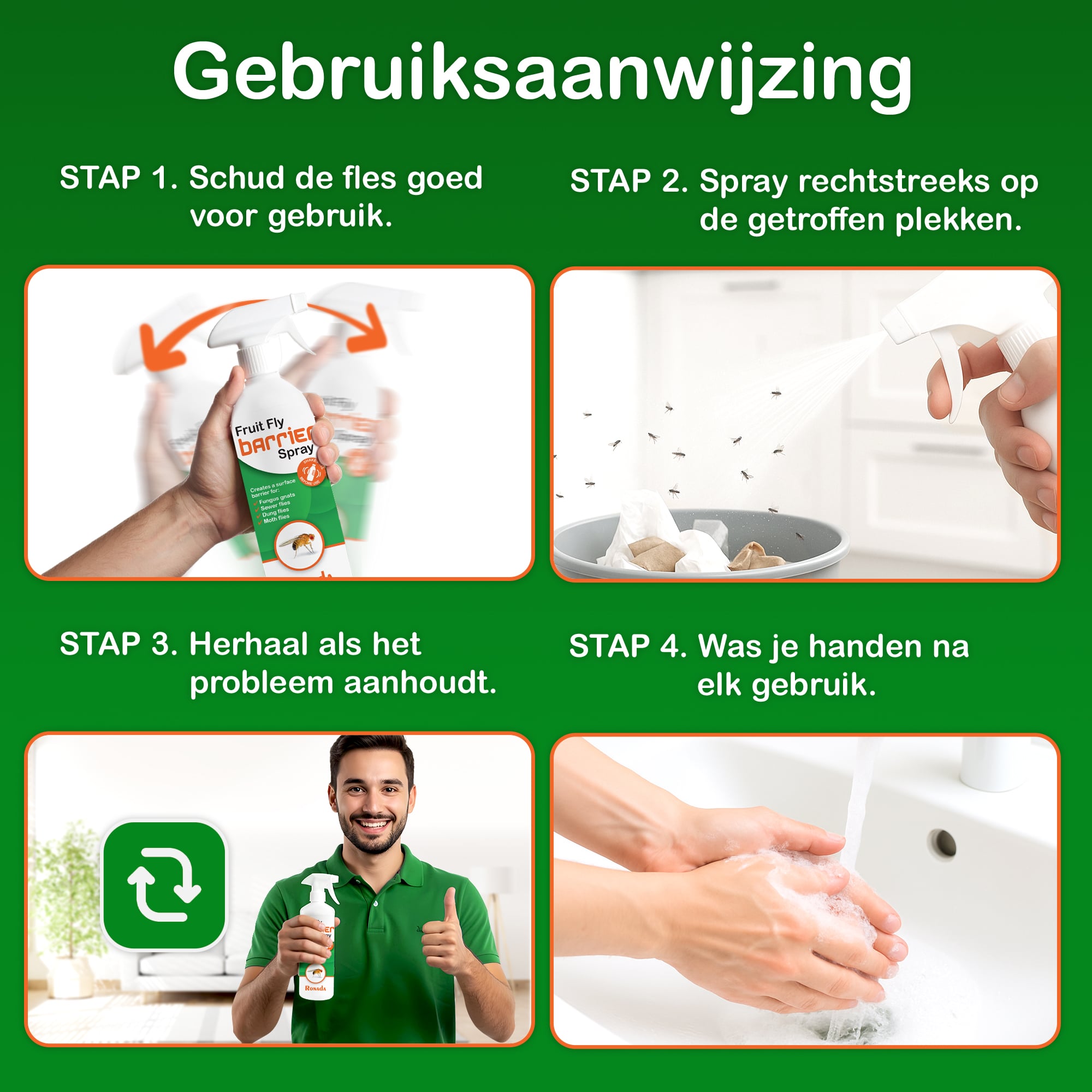Ronada Fruitvliegjes Barrière Spray