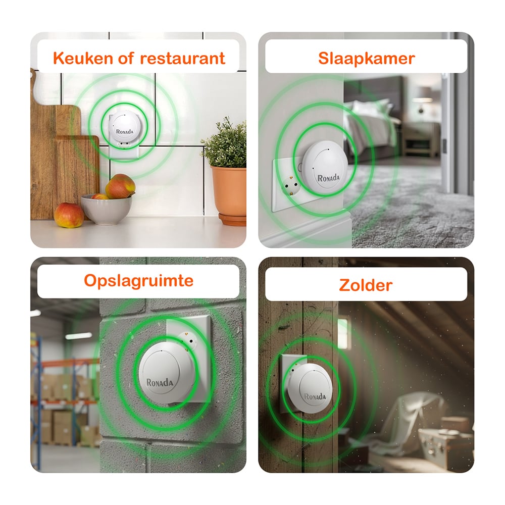Ultrasone muizen en rattenverjager