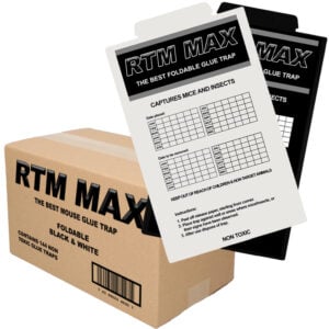 Muizen lijmplanken Trapper RTM Max zwart-wit bundel (144 stuks)