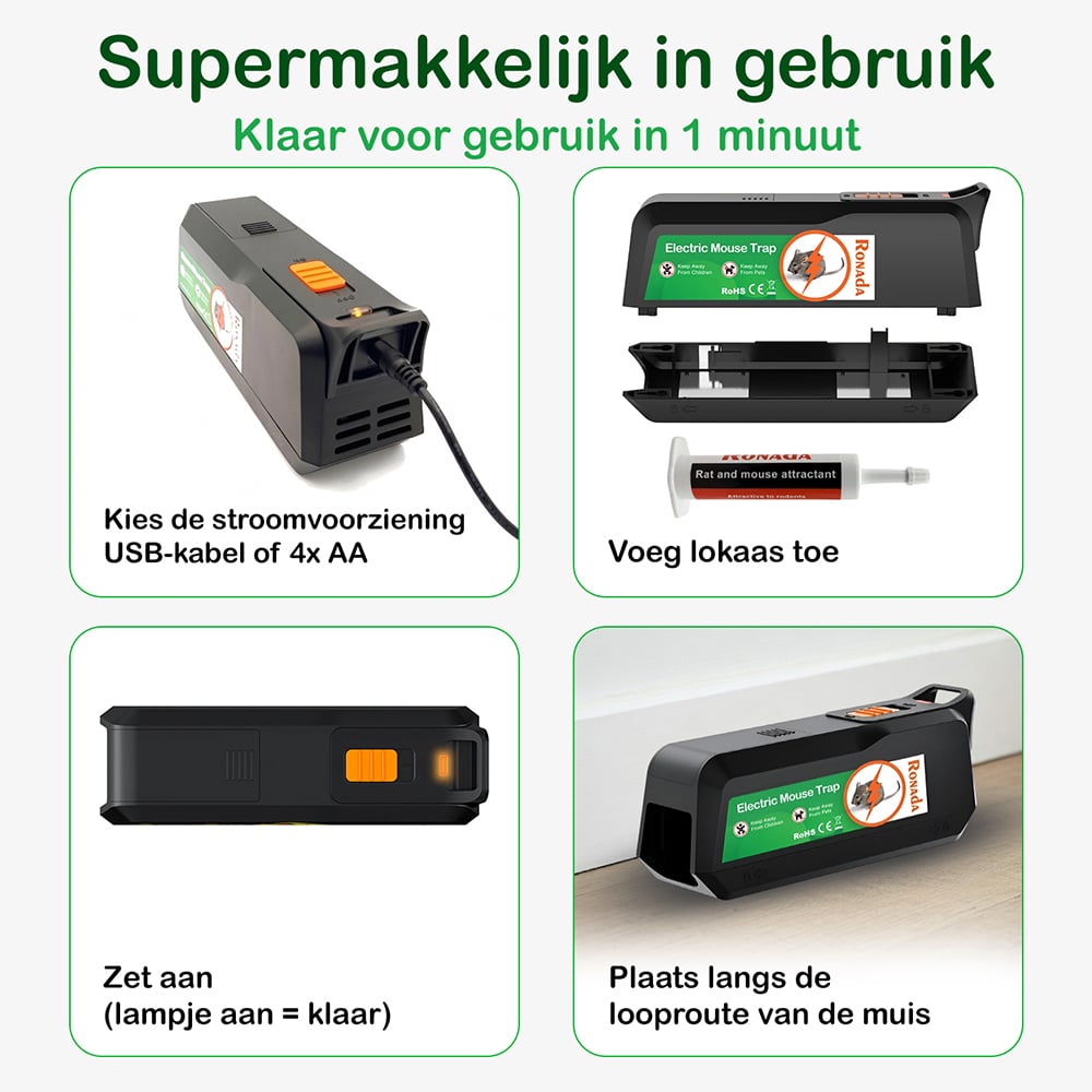 Ronada Elektrische muizenval
