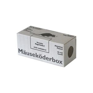 Mäuseköder Faltschachtel