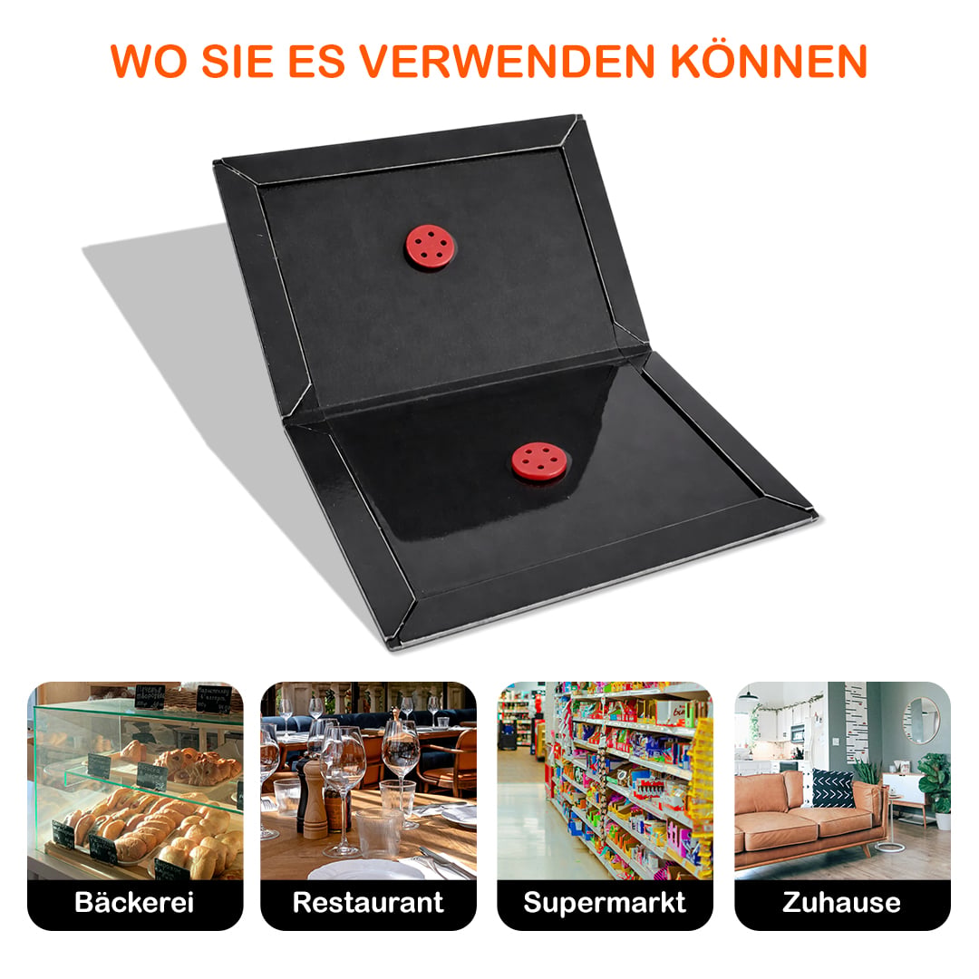 Ronada Klebefalle schwarz klein (10 Stück)