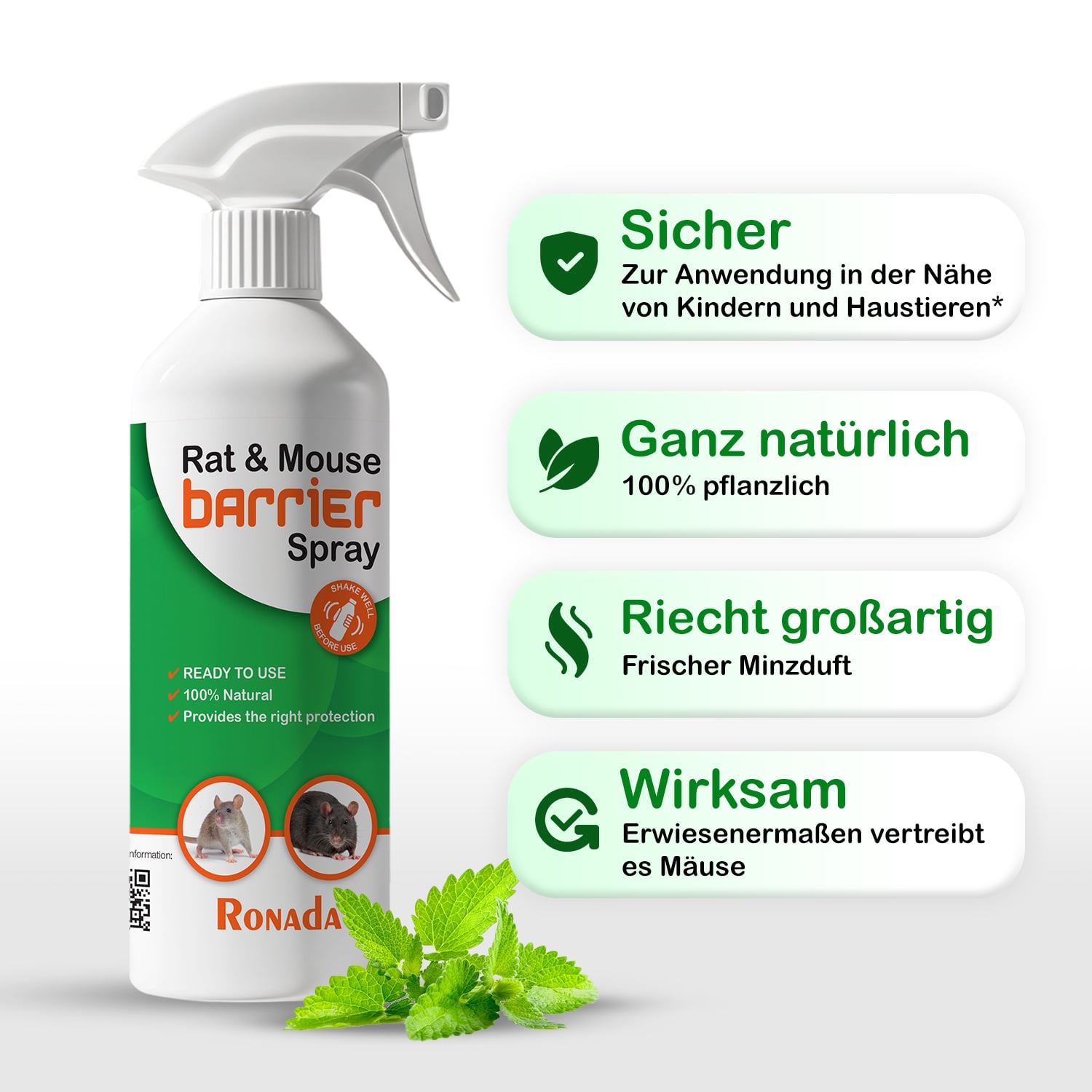 Spray gegen Mäuse und Ratten 500 ml