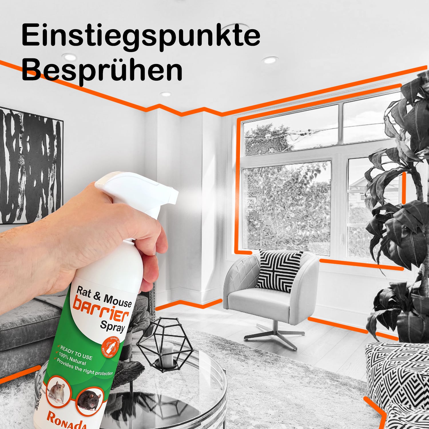 Spray gegen Mäuse und Ratten 500 ml