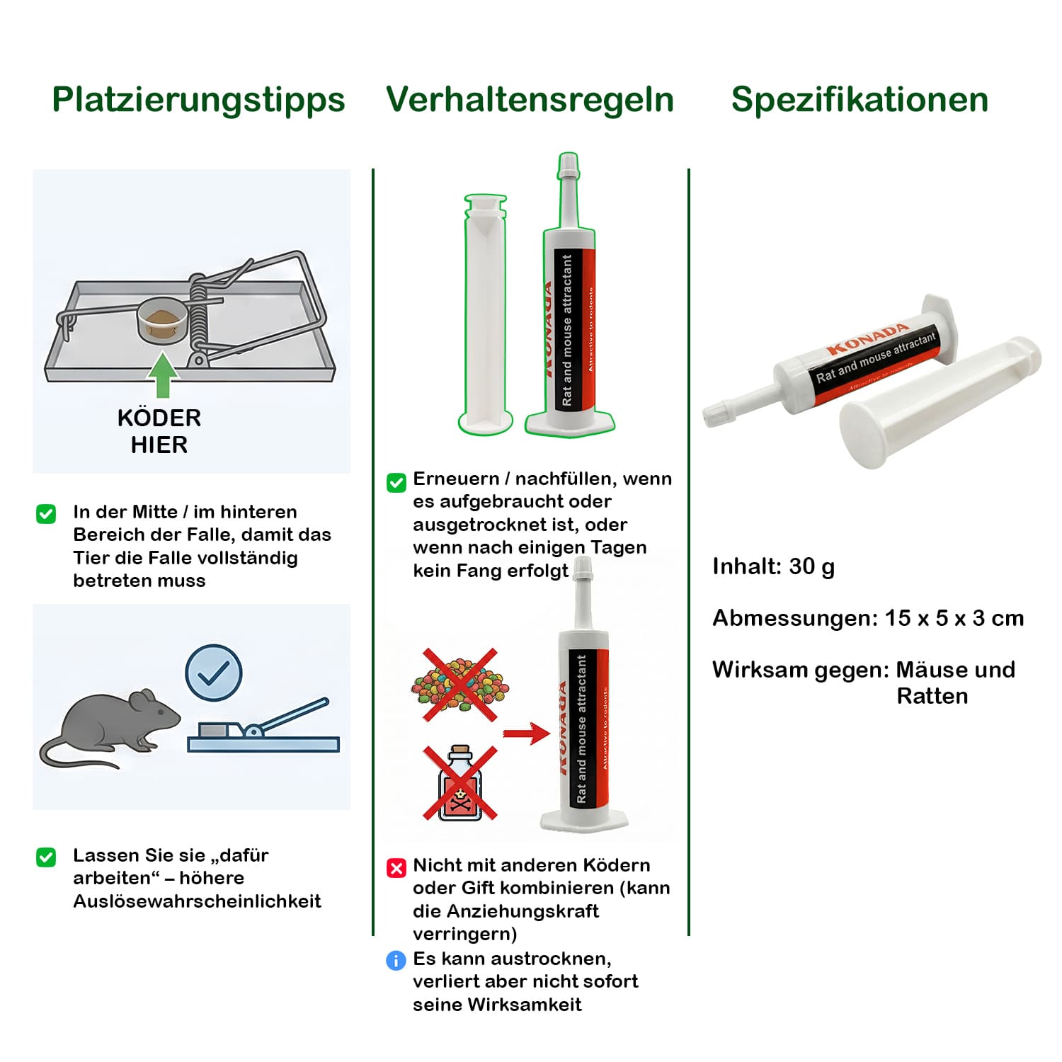 Ronada Ratten und Mäuse Lockstoff Anis