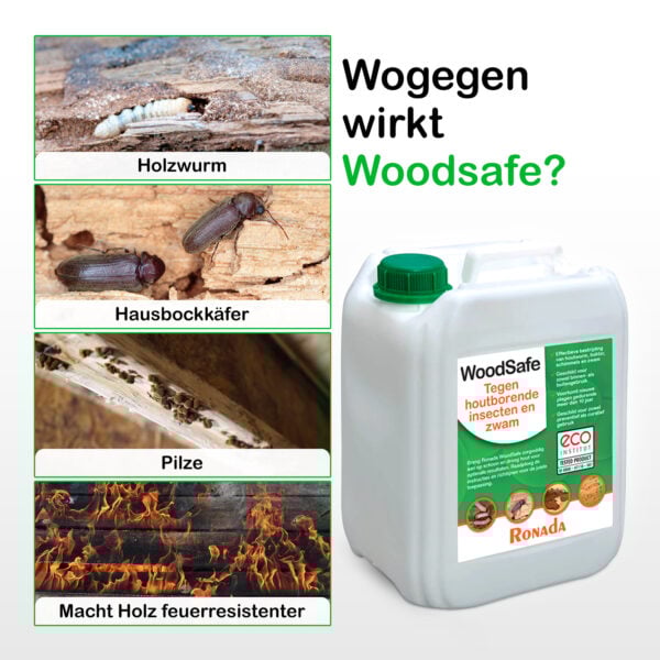 2921 Woodsafe gegen holzbohrende Insekten und Pilzbefall 5 Liter