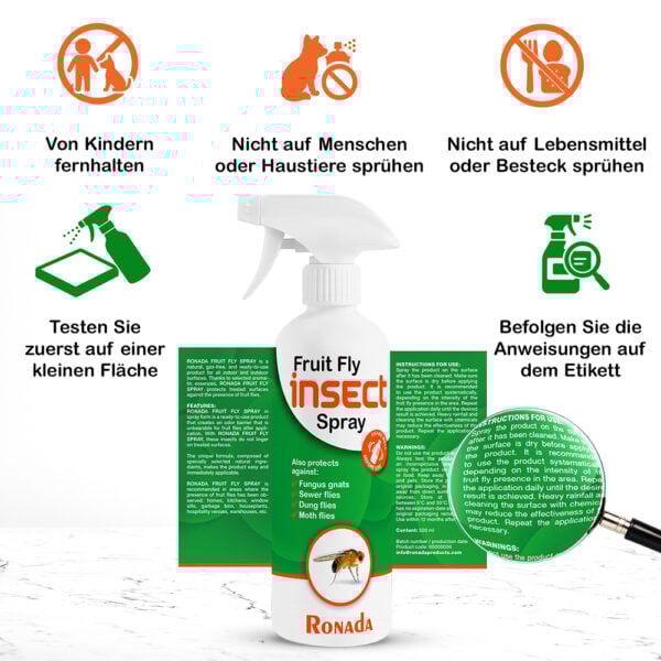 Ronada Spray gegen Fruchtfliegen