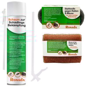 Montageschaum gegen Mäuse und Ratten Komplettset