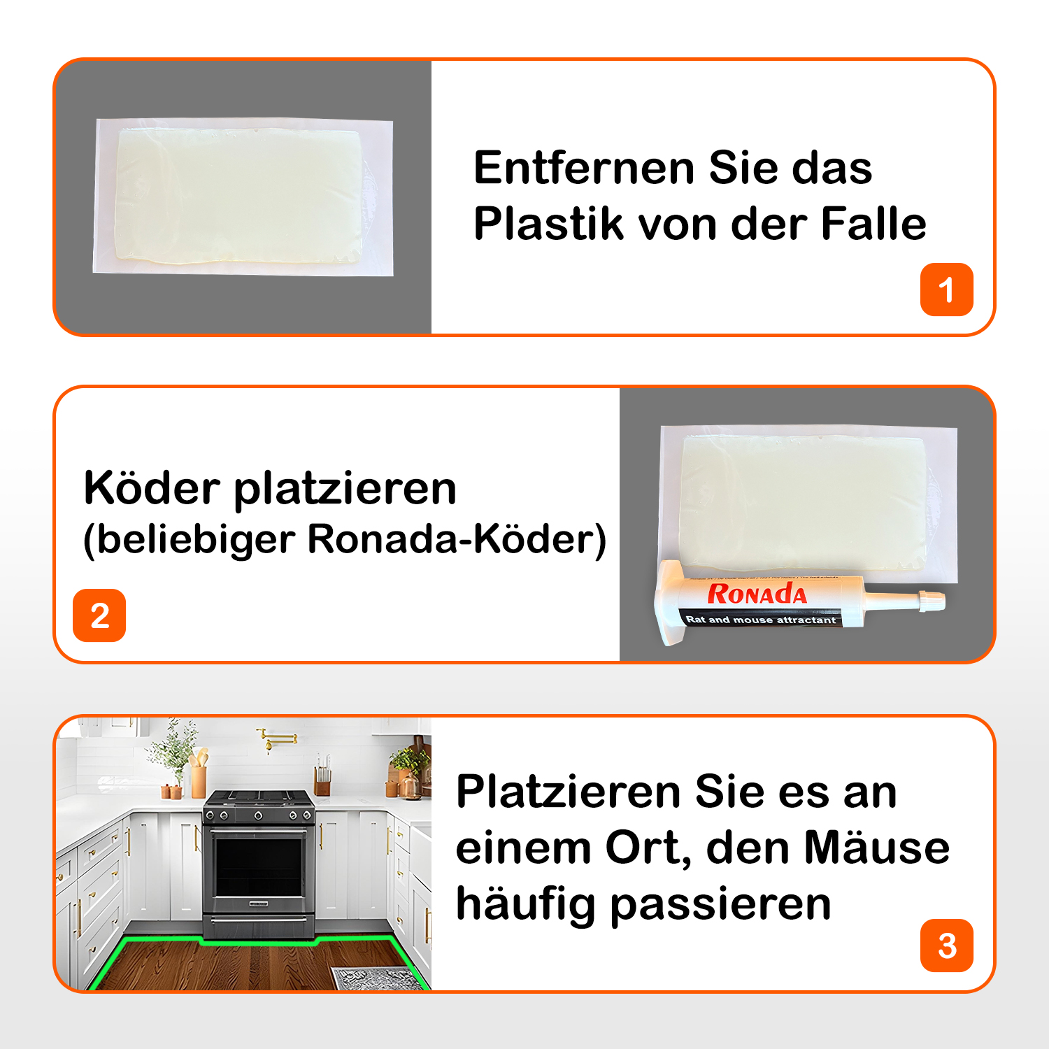 Mäuse Klebefalle Trapper RTM