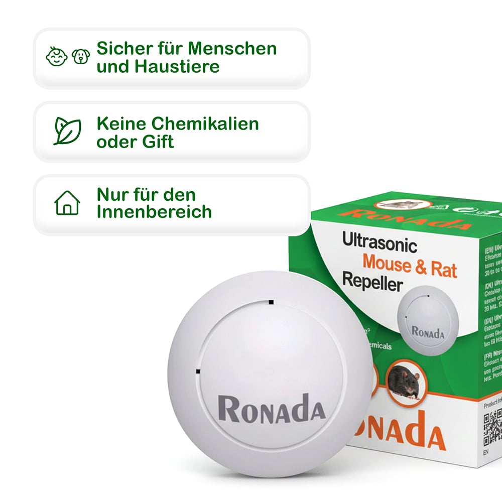 Ultraschall Ratten- und Mäusevertreiber