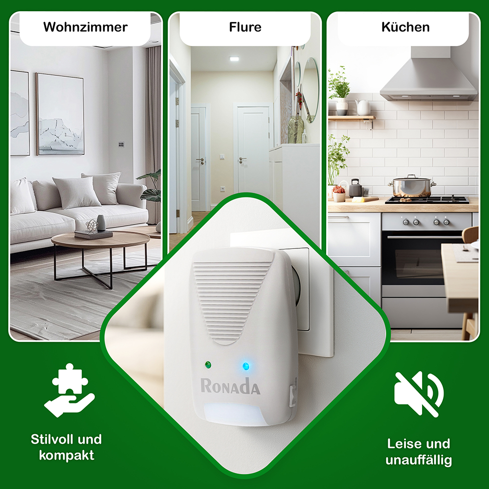 Ratten- und Mäusevertreiber mit 3 Technologien