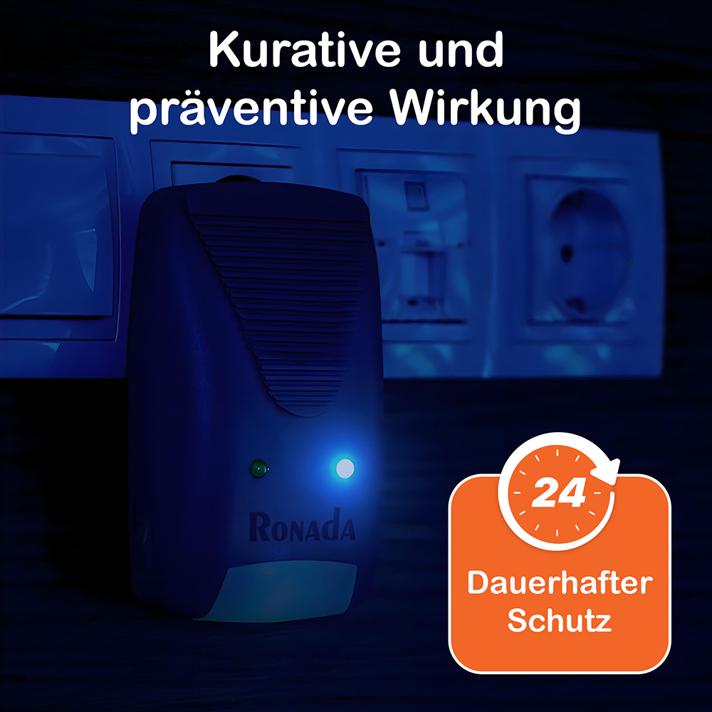Ratten- und Mäusevertreiber mit 3 Technologien