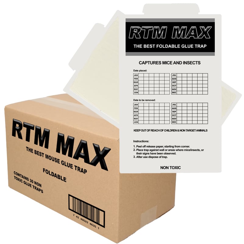 Trapper RTM Max Mäuse Klebefalle (30 Stück)