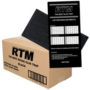 Mäuse Klebefalle Trapper RTM Schwarz (45 Stück)