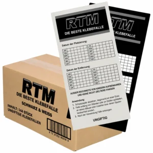 Trapper RTM Schwarz-Weiß Klebefallen-Set (144 Stück)