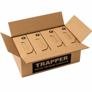 Trapper Rat Mäuse und Ratten Klebefalle (Karton 4 × 12)