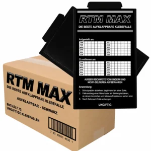 Trapper RTM Max Schwarz Klebefalle (72 Stück)