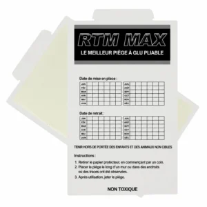 Plaques de glu pour souris Trapper Max (10 pièces)