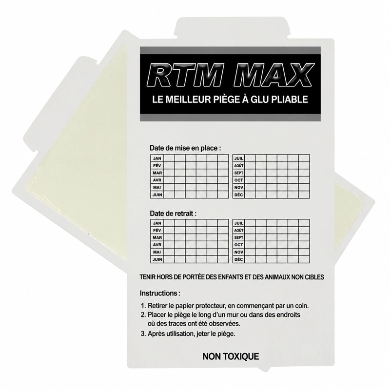Plaques de glu pour souris Trapper Max (10 pièces)