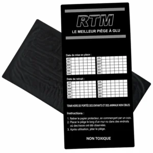 Plaques de glu pour souris Trapper RTM Noir (10 pièces)