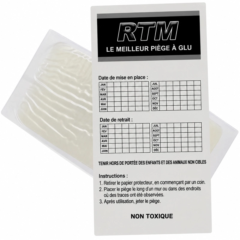 Plaques de glu pour souris Trapper RTM (10 pièces)