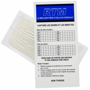Plaques de glu pour souris Trapper RTM saveur chocolat