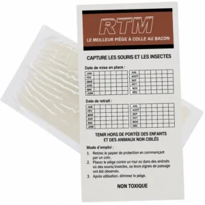 Plaques de glu pour souris Trapper RTM saveur bacon