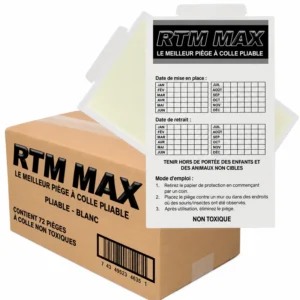 Plaques de glu pour souris Trapper RTM Max (72 pièces)