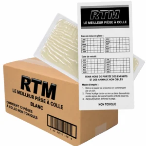 Plaques de glu pour souris Trapper RTM (72 pièces)