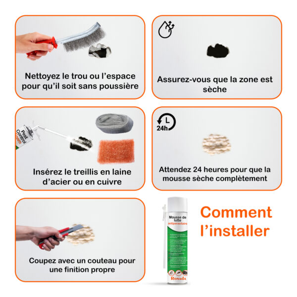Mousse expansive contre les souris et les rats 750 ml – Image 3