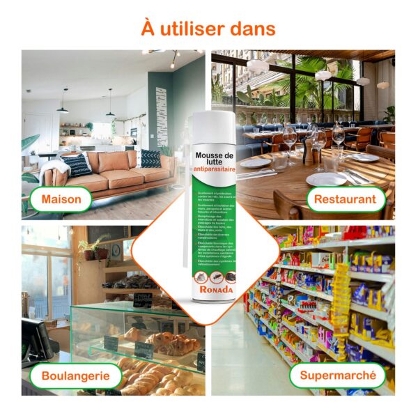 Mousse expansive contre les souris et les rats 750 ml – Image 4