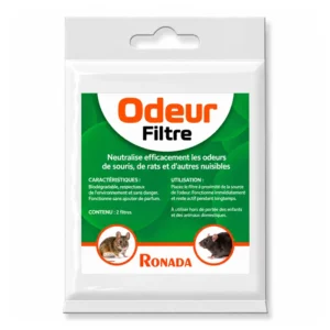 Filtre anti-odeurs pour souris et rats