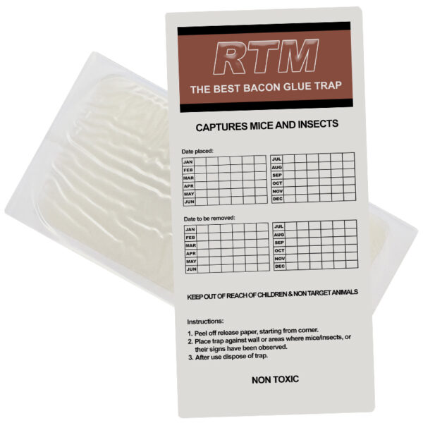 Plaques de glu pour souris Trapper RTM saveur bacon