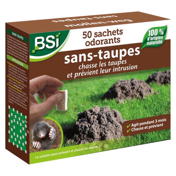 Sachets odorants contre les taupes