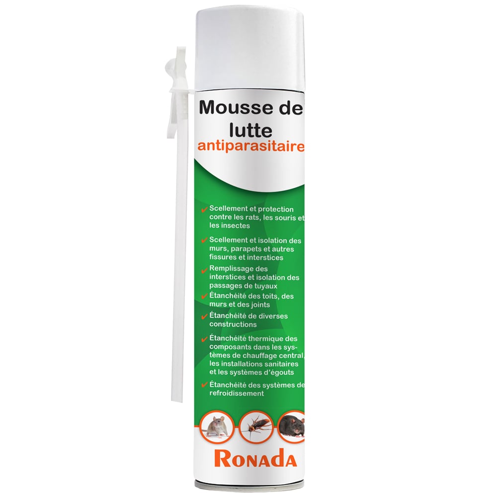 Mousse expansive contre les souris et les rats 750 ml