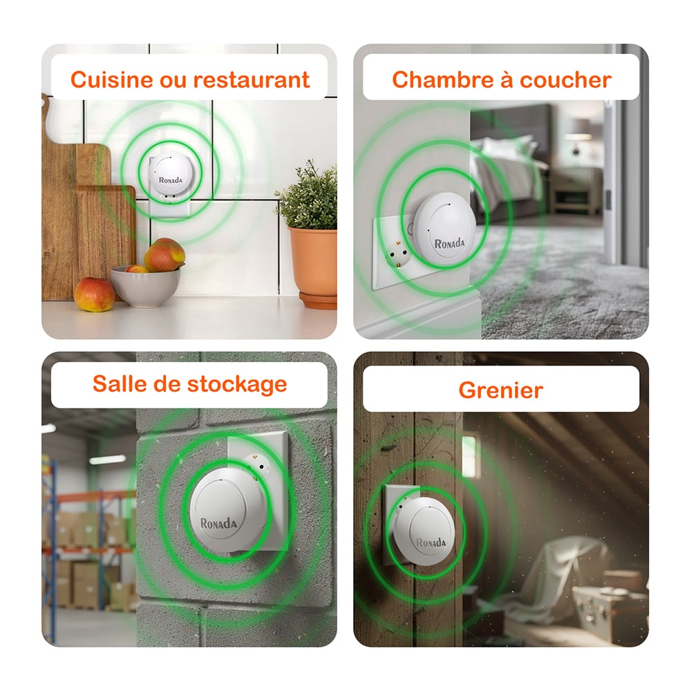 Répulsif ultrasonique pour souris et rats