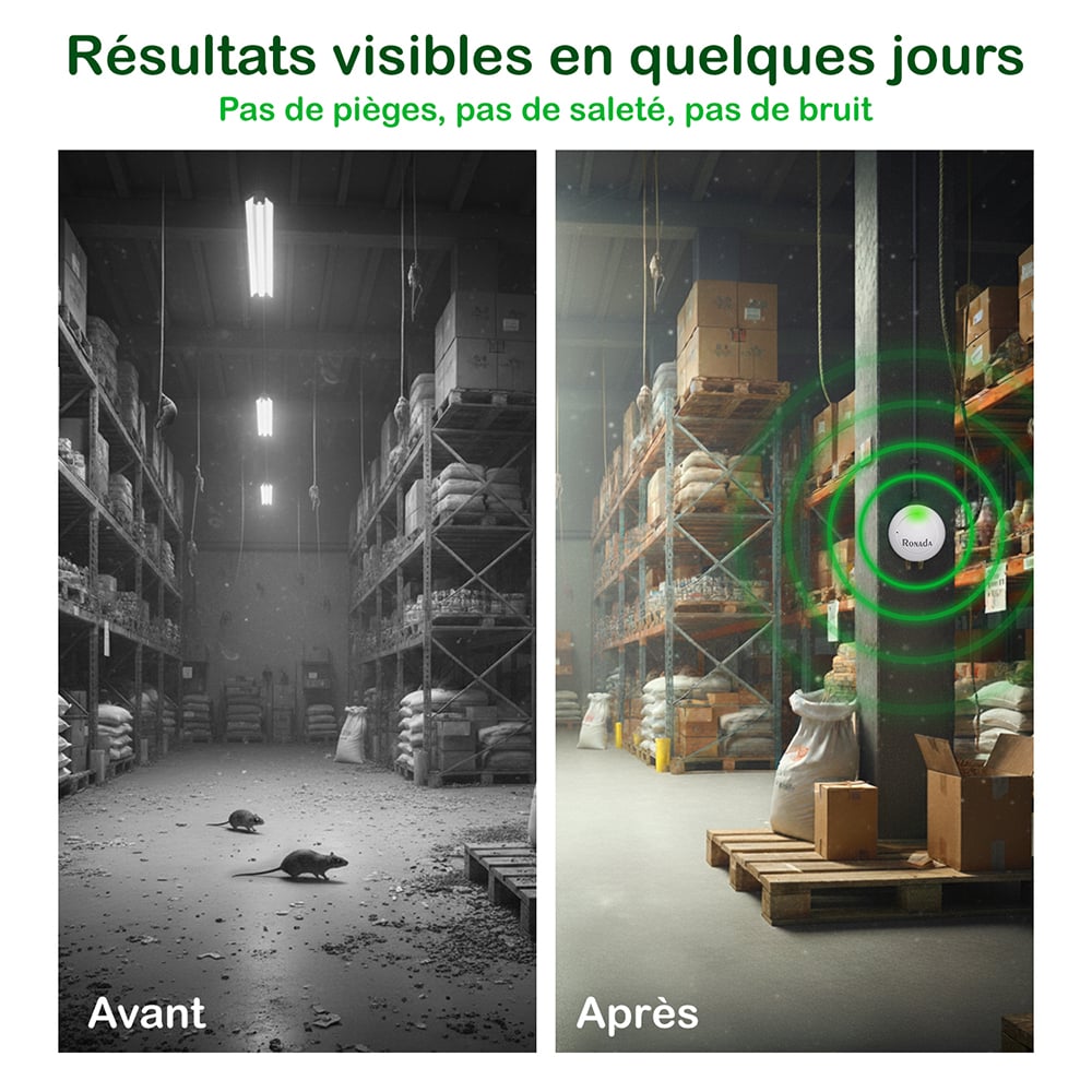 Répulsif ultrasonique pour souris et rats