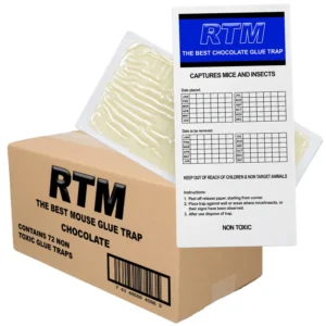 Plaques de glu pour souris Trapper RTM Chocolat (72 pièces)