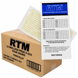 Plaques de glu pour souris Trapper RTM Chocolat (72 pièces)