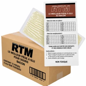 Plaques de glu pour souris Trapper RTM Bacon (72 pièces)
