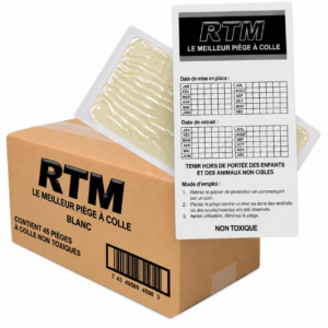 Plaques de glu pour souris Trapper RTM (45 pièces)