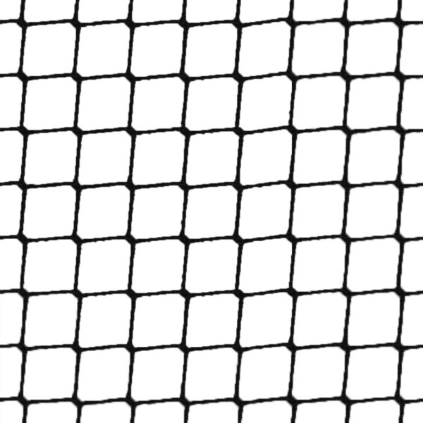 Vogelnet 10 x 10 meter zwart (maaswijdte: 19mm)