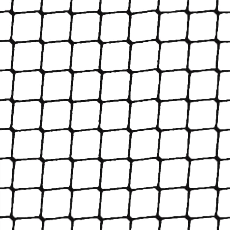 Vogelnet 10 x 10 meter zwart (maaswijdte: 19mm)