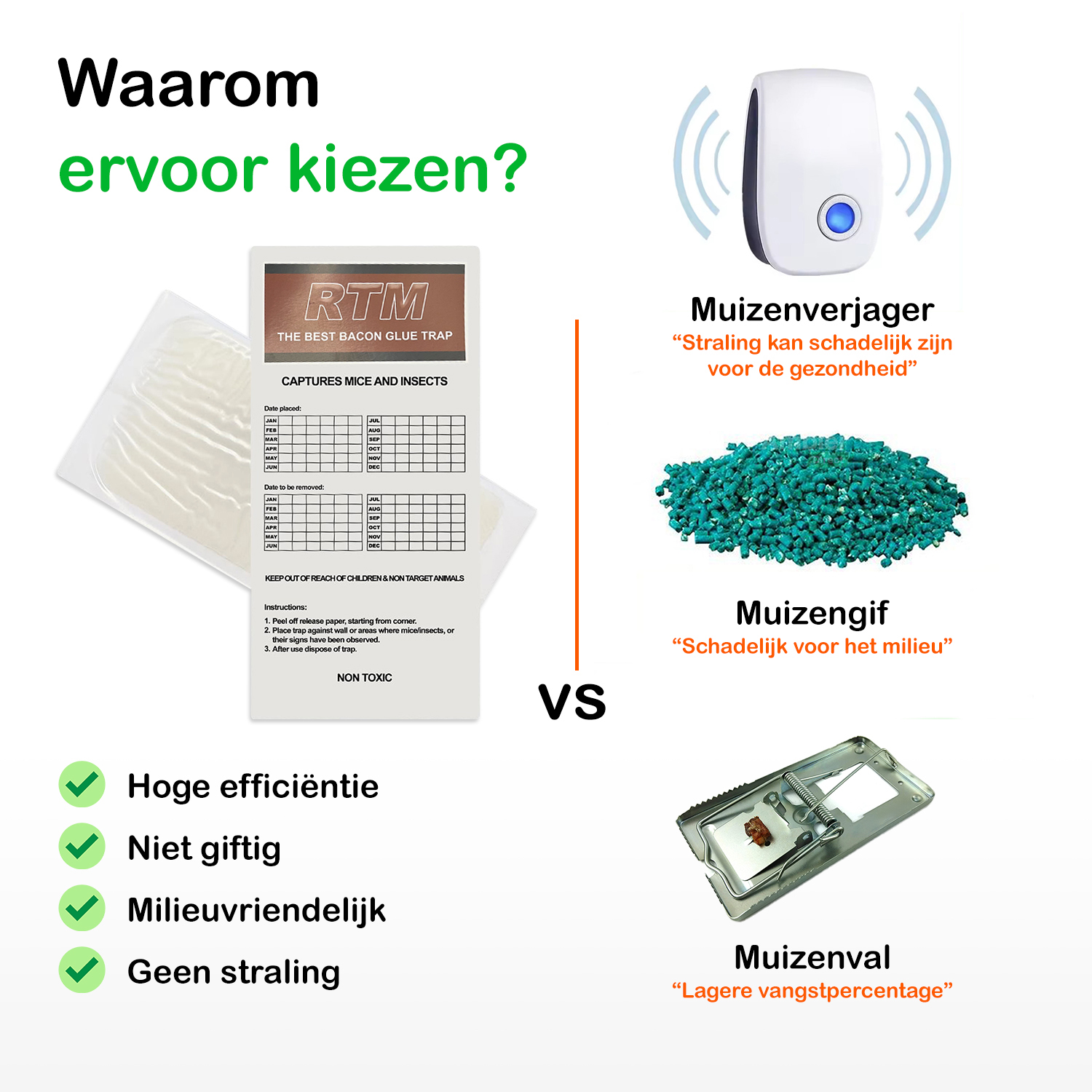 Muizen lijmplanken Trapper RTM bacon (10 stuks) - Afbeelding 6