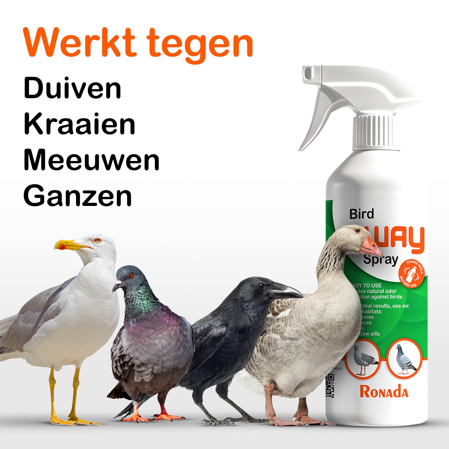 Ronada spray tegen Vogels - Afbeelding 2